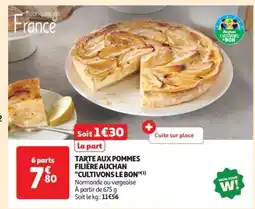 Auchan Tarte Aux Pommes Filière Auchan Cultivons Le Bon offre