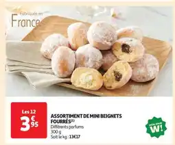 Auchan ASSORTIMENT DE MINI BEIGNETS FOURRÉS offre