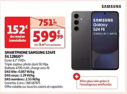 Auchan Smartphone Samsung S24Fe 5G 128Go offre