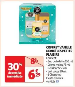 Auchan COFFRET VANILLE MONOÏ LES PETITS PLAISIRS offre