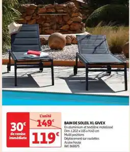 Auchan BAIN DE SOLEIL XL GIVEX offre