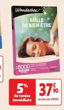 Auchan Wonderbox Bulle de Bien-Être offre