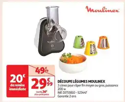 Auchan Découpe Légumes Moulinex offre