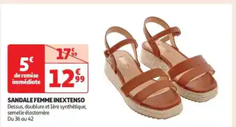 Auchan Sandale Femme Inextenso offre