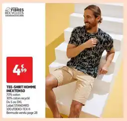 Auchan Tee-Shirt Homme Inextenso offre