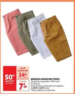 Auchan Bermuda Homme Inextenso offre