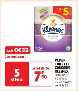 Auchan Papier Toilette Coussiné Kleenex offre