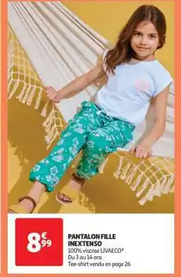 Auchan Pantalon Fille Inextenso offre