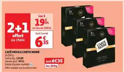 Auchan Café Moulu Carte Noire offre