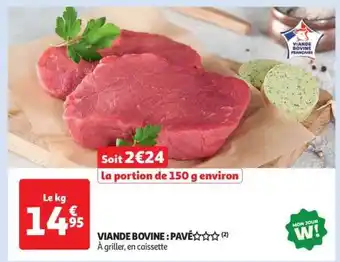 Auchan Viande Bovine : Pavé offre