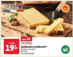 Auchan ABONDANCE LAITIÈRE AOP offre
