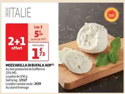 Auchan Mozzarella Di Bufala Aop offre