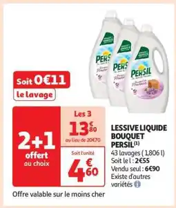Auchan LESSIVE LIQUIDE BOUQUET PERSIL offre