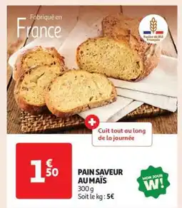Auchan Pain Saveur Au Maïs offre