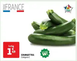 Auchan Courgettes offre