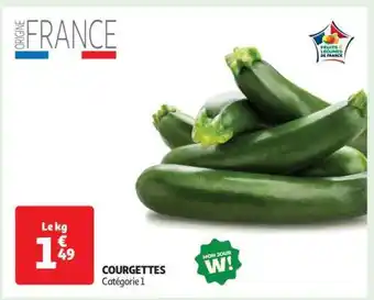Auchan Courgettes offre