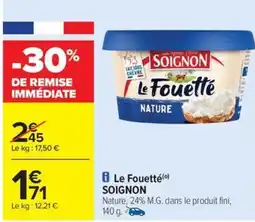 Carrefour Drive SOIGNON Le Fouetté offre
