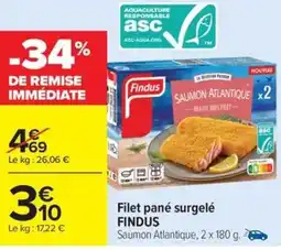 Carrefour Drive FINDUS Filet pané surgelé offre