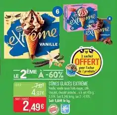 Match Nestlé - cÎnes glacés extreme offre