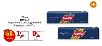Coccinelle Supermarché Barilla - pâtes offre