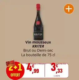 Coccinelle Supermarché Kriter - vin mousseux offre