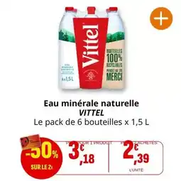 Coccinelle Supermarché Vittel - eau minérale naturelle offre
