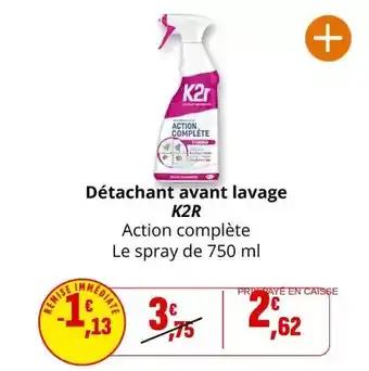 Coccinelle Supermarché K2r - détachant avant lavage offre