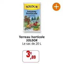 Coccinelle Supermarché Jada - terreau horticole offre