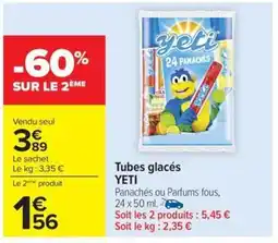 Carrefour Drive YETI Tubes glacés offre