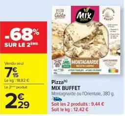 Carrefour Drive MIX BUFFET Pizza offre