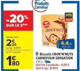 Carrefour Drive CARREFOUR SENSATION Biscuits crok'n'nuts offre