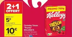 Carrefour Drive KELLOGG'S Céréales Trésor "Promo" offre