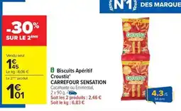 Carrefour Drive CARREFOUR SENSATION Biscuits Apéritif Croustiz' offre