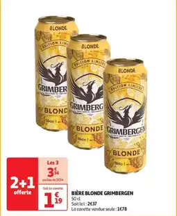 Auchan Drive Bière blonde grimbergen offre