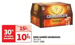 Auchan Drive Bière ambrée grimbergen offre