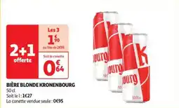 Auchan Drive Bière blonde kronenbourg offre
