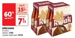 Auchan Drive Bière kwak offre