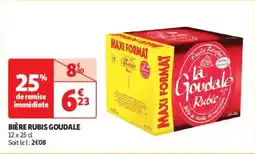 Auchan Drive Bière rubis goudale offre