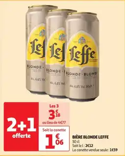 Auchan Drive Bière blonde leffe offre