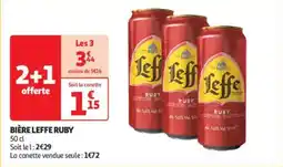 Auchan Drive Bière leffe ruby offre