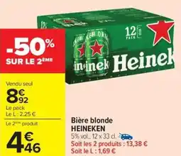 Carrefour Drive HEINEKEN Bière blonde offre