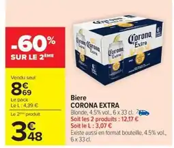 Carrefour Drive CORONA EXTRA Biere offre