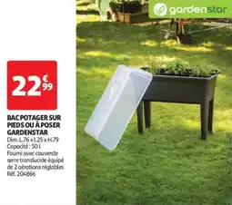 Auchan Drive Bac potager sur pieds ou Ă poser gardenstar offre