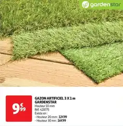 Auchan Drive Gazon artificiel gardenstar offre