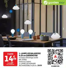 Auchan Drive Lampe led baladeuse gardenstar offre