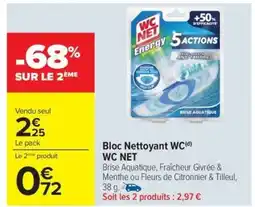 Carrefour Drive WC NET Bloc Nettoyant WC offre