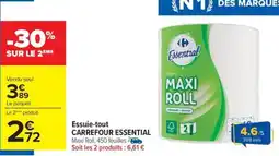 Carrefour Drive CARREFOUR ESSENTIAL Essuie-tout offre