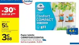 Carrefour Drive CARREFOUR ESSENTIAL Papier toilette offre