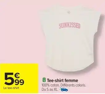Carrefour Drive TEX Tee-shirt femme offre