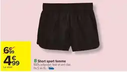Carrefour Drive TEX Short sport femme offre